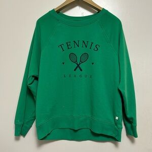 Lou and grey green tennis sweatshirt